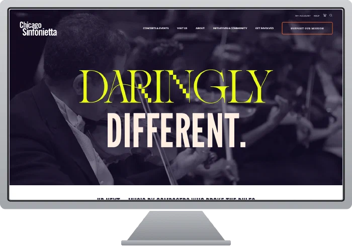 Chicago Sinfonietta website screenshot