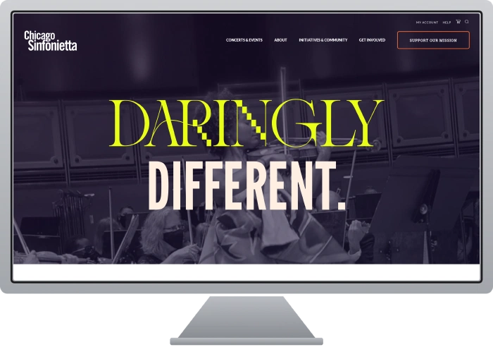 Chicago Sinfonietta website screenshot