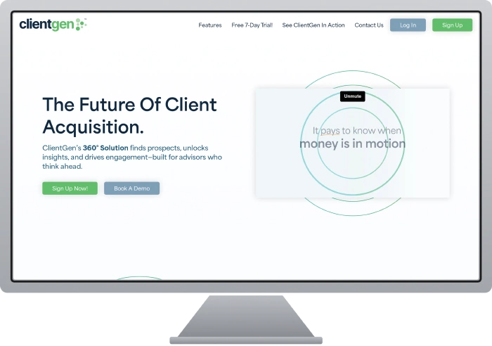 Pinnacle Group — ClientGen.ai website screenshot