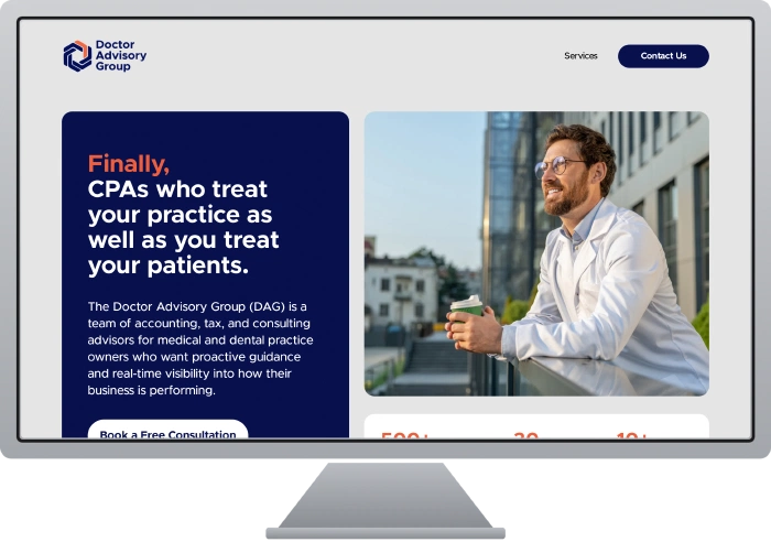 Doctor Advisory Group website screenshot