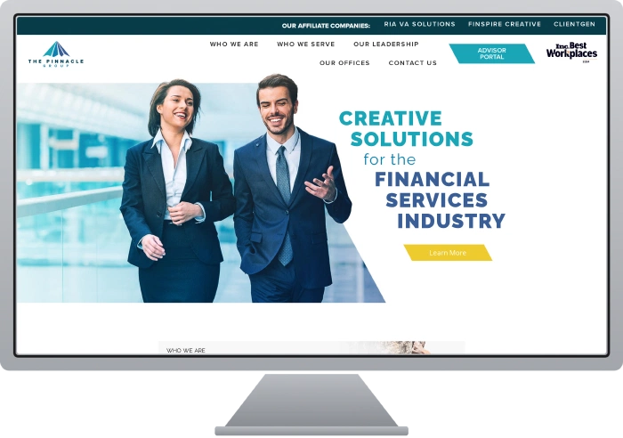 The Pinnacle Group website screenshot