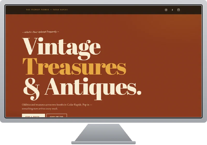 The Trinket Farmer website screenshot